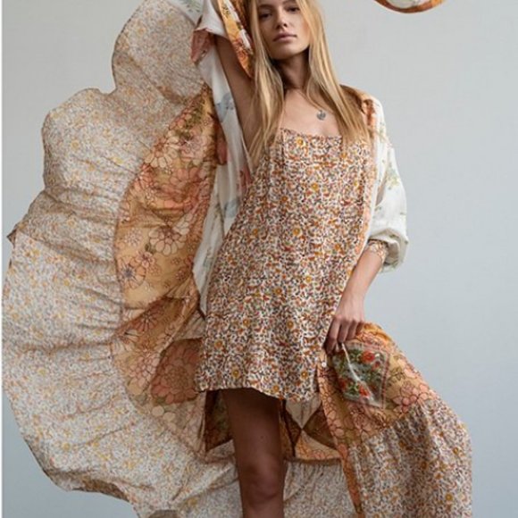 *LAST 1* Free People Day of Ditzies Dress & slip S - Picture 2 of 12
